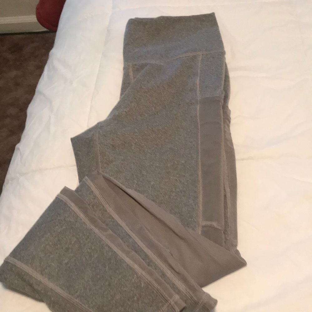 gray workout leggings